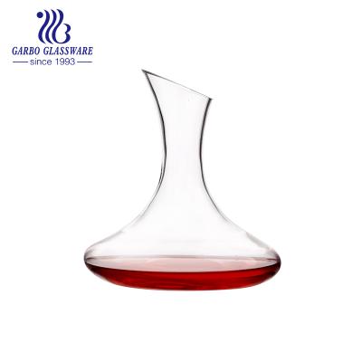 China Fashion Handcrafted Classic 1000ml Tipped Lead Free Crystal Glass Wine Decanter Glasses for sale