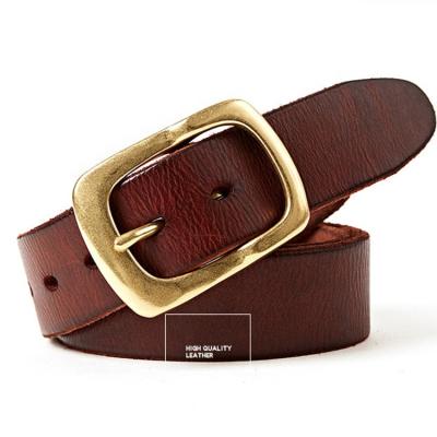 China High Strength Mens Top Grain Leather Belts For Men Belt Genuine Leather for sale