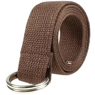 China High Strength Polyester Belts Canvas Polyester Strapping Belt Silver Buckle Military Style For Men And Women for sale