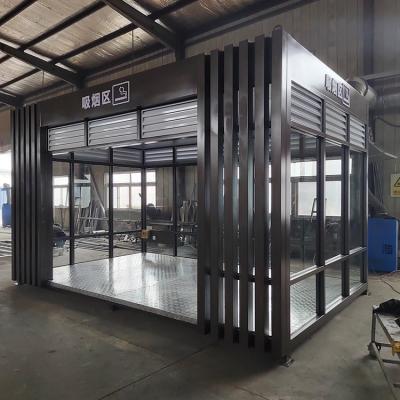 China Multi functional Shipping Container Booth Aluminum Alloy and LED Lights Easy to Assemble for sale