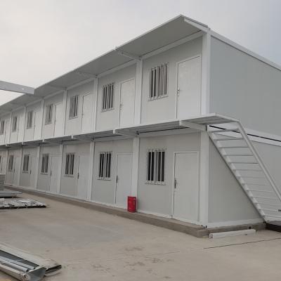 China Sicherheit Stahltür Zweithand zweistöckiges Containerhaus mit Doppelschichtstruktur zu verkaufen