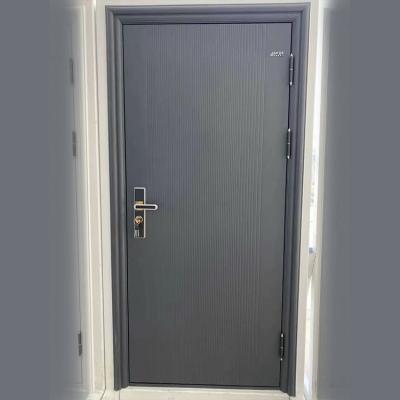 China Contemporary Style Painting Steel Doors With Tempered Insulating Glass Finish And Tempered Insulating Glass for sale