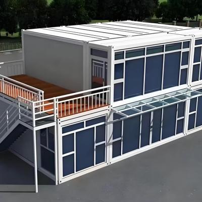 China Roof Loading Capacity Of 60 ㎏/M2 Flat Pack Prefabricated Container House With Smart Home Living Experience And Materials for sale