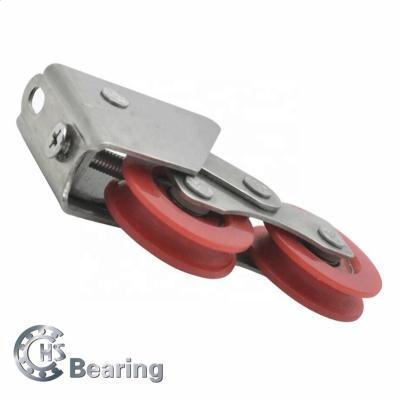 China Hot Sales Reducer Roller Wheel With Bearing For Sliding Door PU Roller Bearing for sale