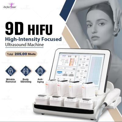 China 12 Inch Touch Screen HIFU Beauty Machine 9D Face Lift Remove Wrinkle Body Slimming for sale