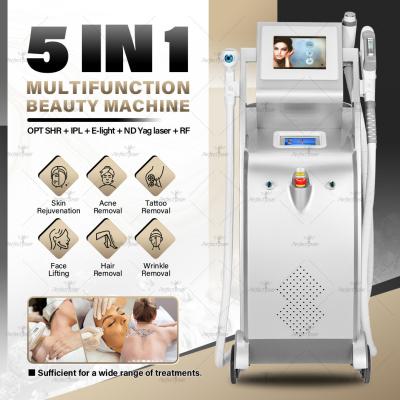 China Rf Skin Lift Ipl Laser Nd Yag Tattoo Removal Beauty Machine For Hair Removal Skin Rejuvenation for sale