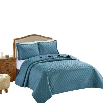 China Luxury Quilted Bedspreads Embossed Colorful Luxury Comforter Bed Throw Comforters Bedspread Sets for sale