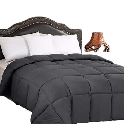 China Home Factory Wholesale Designers Luxury Comforter Set King Size Black Bed Comforter Set for sale