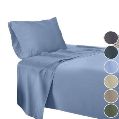 China Anti-pilling Guaranteed Quality Appropriate Price Blue Breathable Sheet Comforter Cover Set for sale