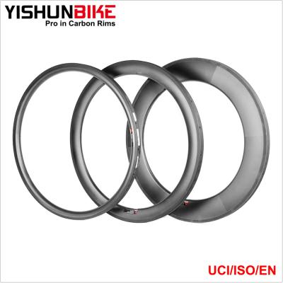 China Wholesale Carbon! 700c Road/CX YISHUN Bike 33mm Carbon Rim Popular 26mm U Shape Tubular Chinese Wide Bicycle Rims WTD3T for sale