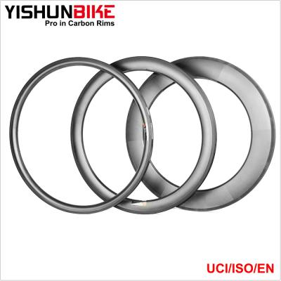 China Newest YISHUNBIKE 700c Tubeless Road Carbon Bike 25mm 88mm Wide Carbon Anvil Rims Hot Sale WTD8C-TLR for sale