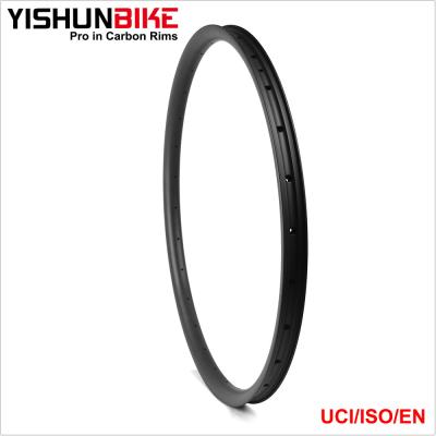 China Enduro Bike Rim 650B MTB Asymmetry (ED) YISHUN Cheap 27.5er Enduro Offset ASD Strong Bicycle Enduro Carbon Rims ASD27.5-24.5-33S-ED for sale