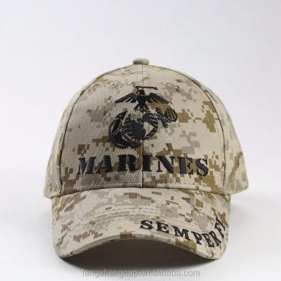 China High Quality Baseball Caps COMMON Semper Fidelis Marines Dad Caps OEM USA Marine Corps Camouflage Commemorative Cotton for sale