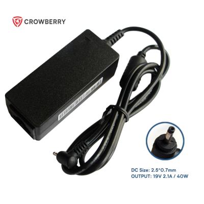 China Hot Selling Laptop Factory Price Laptop Adapter Output 19V 2.1A 40W 2.5*0.7mm For Asus Laptop Power Adapter for sale