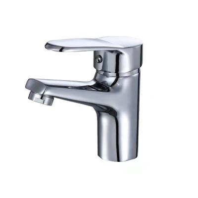 China Cheap Metered Faucets Price Zinc Plated Classic Basin Faucet Chrome Deck Mounted Single Handle Bathroom Basin Mixer Bathroom Faucet for sale