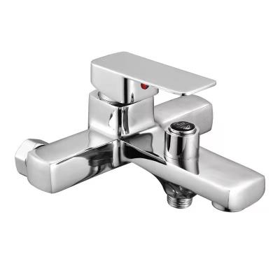 China Wall Mounted Zinc Alloy Single Handle Faucet Slide Bar Bathroom Hot And Cold Water Free for sale