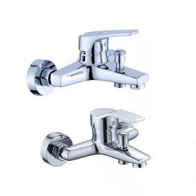 China Without Running Bath Indonesia Price Slide Bar Zinc Bathroom Cheap Shower Faucet Wall Mounted Rain Shower System Set Hot And Cold Water Mixer for sale