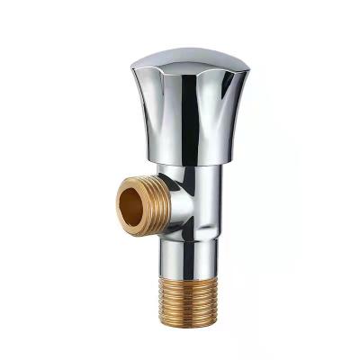 China Without Diverter Factory Outlet Toilet Basin Bathroom Fittings 2022 Pressure 1/2 Water Control Brass Angle Valve for sale