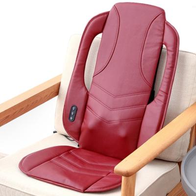 China Body vibration car electric shiatsu massage mat back cushion massaging for chair office car massage-pad for sale