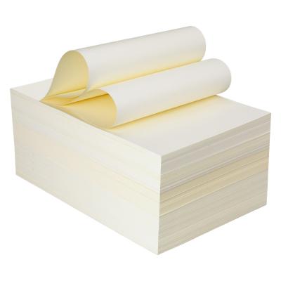 China 80gsm Ivory Board Uncoated Bond Paper Woodfree Offset Paper Printing Paper With Cream Color And Super White DL-001 for sale