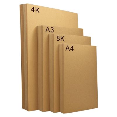 China Gift Wrap A4 Brown Paper Specialty Cardboard For Printing Painting Packaging for sale