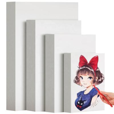 China White Cardboard A4 A3 Thickened Art Painting Cardboard 4k 8k Student Kindergarten Handmade Kids Painting Hard Paper BKZ-001 for sale