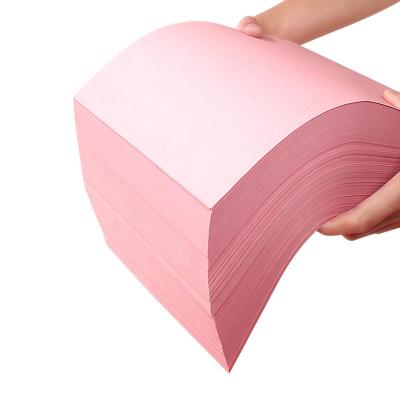 China Wholesale 80g A4 Spot Color Copy Paper Office Printing Paper Office Supplies Pink Colored Paper FYZ-Pink for sale