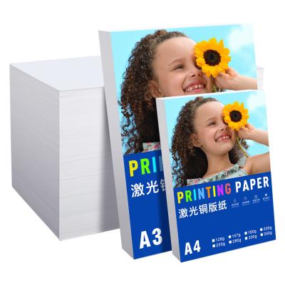 China Paper Carbon Powder 160gsm A4 Double Sided Glossy Laser Photo Paper for sale