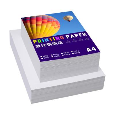 China 128g 160g 200g 250g 300g Double A4 A3 Laser Printing Paper Side Coated Glossy Paper for sale