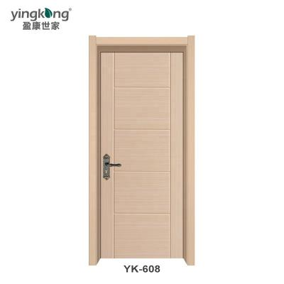 China Isreal Market Modern Design Waterproof Cavity WPC Interior Door With Door Frame for sale