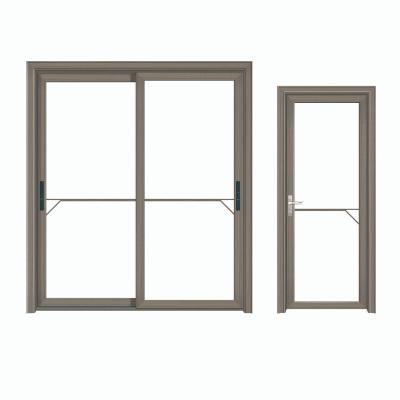 China Waterproof Chinese Manufacture Custom Design Modern Waterproof Tempered Glass Aluminum Sliding Doors for sale