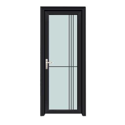 China Waterproof Simple Style Design Aluminum Door Bathroom Glass Door for sale