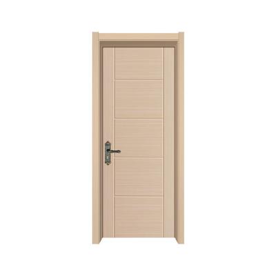 China Waterproof Interior MDF Wooden Door Designs PVC Door For Bedroom Bathroom for sale