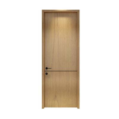 China Popular Design High Quality Interior Melamine Sound Insulation Morden Wooden Door For Apartment MDF Interior Laminated Door for sale