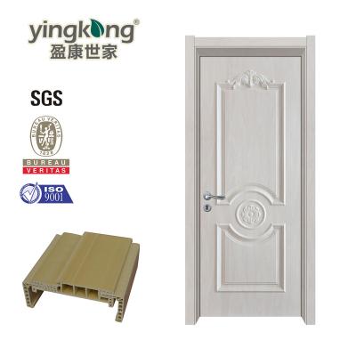 China Best waterproof WPC door panel morden flux design ABS/UPVC/PVC laminated designs and main door door frame for Israel for sale