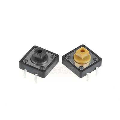 China PPA Electronic Components 4Pin 12*12 Button Micro Button Vertical Touch Switch for sale