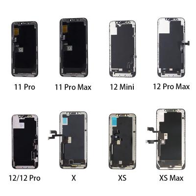 China LCD Display Screen For iPhone 11Pro 11ProMax 12Mini 12ProMax 12 12Pro XS OEM Phone LCD Replacement Screen For iPhone X Display Fit Size for sale