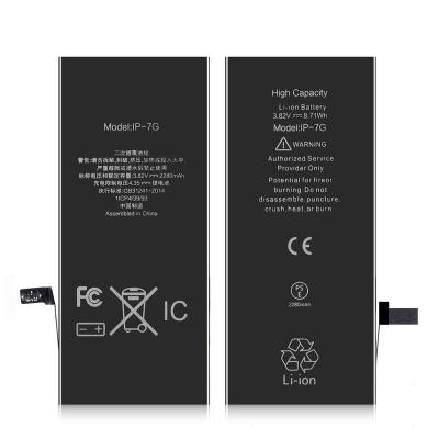 China Cell Phone IPARTS EXPERT For iPhone 7 High Capacity 2280mAh Battery Replacement Phone Battery (ZY+JX Solution) for sale