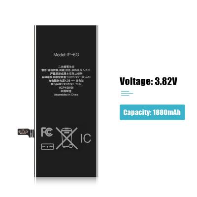 China Mobile Phone IPARTS EXPERT 1880mAh Reachergable Mobile Phone Battery For iphone 6 for sale