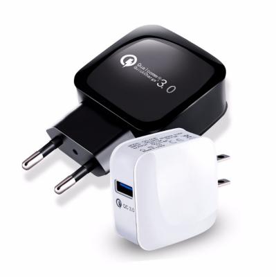 China Customized High Speed ​​Mobile Cell Phone Fast Travel Adapters Logo Phone Charger 1 Port USB Home Charger Quick Charger With Cable for sale