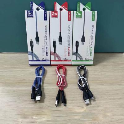 China Fast Charging Ship 1M LED Display Nylon Braid USB Cable Best Quality Charging Wholesale For vivo charging cord for sale