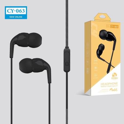 China CY-063 Sound Perfect Hot Sale Cheap Price Sports Music Headphones Earphone Wired For iPhone For Samsung Android Phones for sale