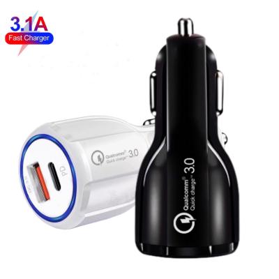 China PD+ USB Car Charging Fast Charging Usb 3.0 In-Car Chargers Fast Charging Usb With Type C Car Charger for sale