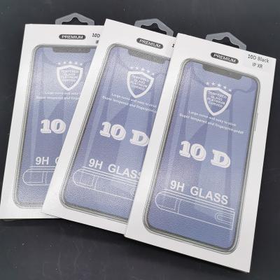 China Anti-fingerprint Cell Phone 10D Full Glue Tempered Glass Screen Protector For iPhone 12 For Samsung Mobile for sale