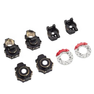 China Vehicles & Remote Control Toys Drive Housing Brass Rear Portal Steering Knuckle, Hub Carrier, Portal Cover and Gauge Set for 1/10 RC Crawler TRAXXAS TRX4 TRX6 for sale