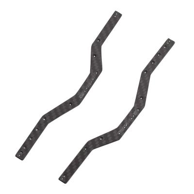 China Vehicles & Remote Control Toys Black Carbon Fiber Chassis Frame Rails For 1/24 SCX24 90081 RC Crawler Rise Parts for sale