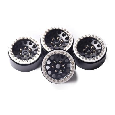 China Vehicles & Remote Control Toys 4PCS Aluminum Alloy 1.9 Beadlock Wheel Rims For 1/10 RC Crawler SCX10&SCX10 Axial II 90046 Traxxas TRX-4 D90 CC01 for sale