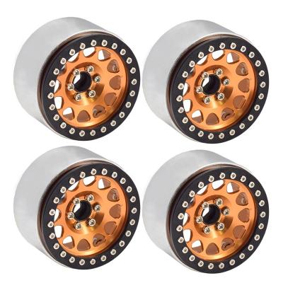 China Vehicles & Remote Control Toys 2.2 Beadlock Wheel Edges Aluminum Alloy 4PCS For 1/10 RC Rock Crawler SCX10 RR10 Axial Appearance 90056 Traxxas TRX4 TRX-6 112g/pc for sale