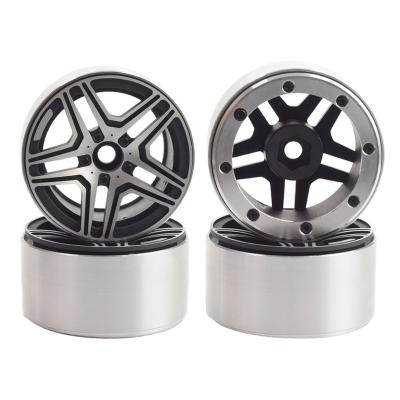 China Vehicles & 4PCS Remote Control Toys 2.2inch Aluminum Wheel Hubs for 1/10 Axial Appearance 90048 90018 Traxxas TRX4 TRX-6 RC Crawler Car SCX10 RR10 for sale