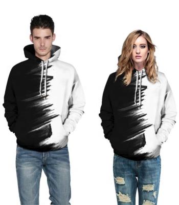 China Anti-wrinkle DLL new fashion couples digital printing equipment plus size sports oversized hoodie unisex hoodies for sale